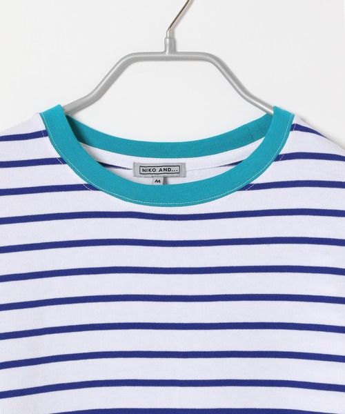 KOLOR カラー ボーダー Tシャツ アシンメトリー　新品同様 アシメボーダー・ボートネックTシャツ/40代50代からのレディース