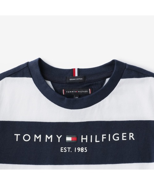 TOMMY HILFIGER(トミーヒルフィガー)の「オーガニックコットンシャツ(Tシャツ/カットソー・キッズ・ネイビー/グリーン・80cm/100cm/110cm/90cm/120cm)」の5枚目の写真