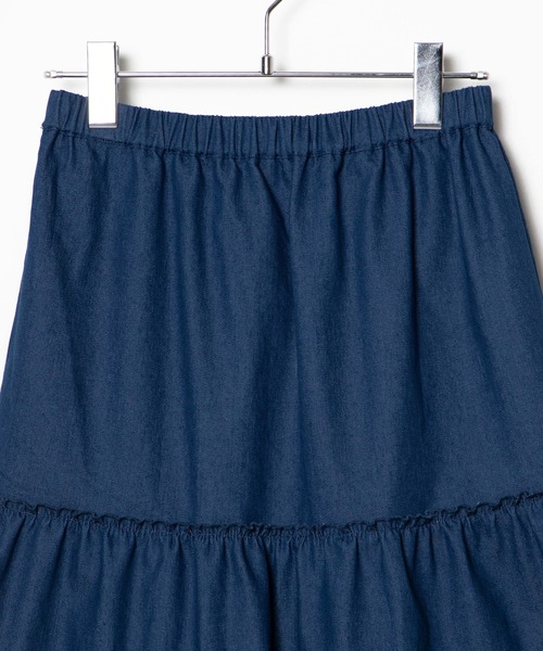 DuKKah（デュカ）の「Dukkah/【低身長向け】ティアードロングスカート（スカート・レディース・カーキ/マルチ/アニマル/その他1/インディゴブルー/その他2/ピンク・X-SMALL）」の10枚目の写真