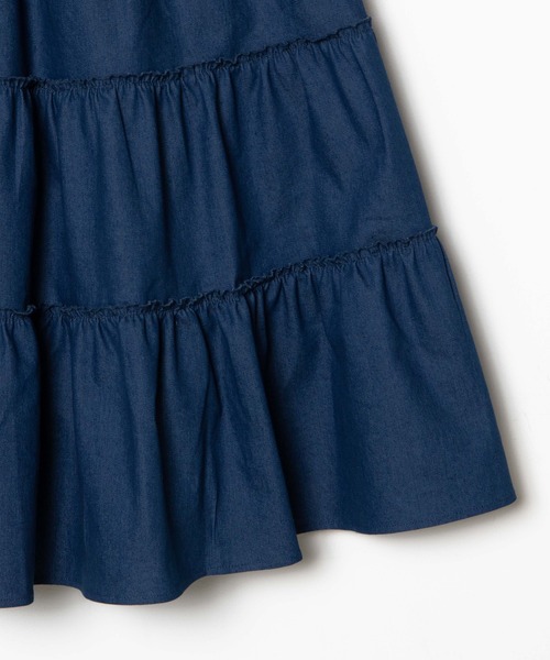 DuKKah（デュカ）の「Dukkah/【低身長向け】ティアードロングスカート（スカート・レディース・カーキ/マルチ/アニマル/その他1/インディゴブルー/その他2/ピンク・X-SMALL）」の17枚目の写真