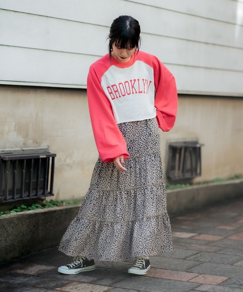 DuKKah（デュカ）の「Dukkah/【低身長向け】ティアードロングスカート（スカート・レディース・カーキ/マルチ/アニマル/その他1/インディゴブルー/その他2/ピンク・X-SMALL）」の12枚目の写真