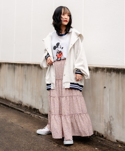 DuKKah（デュカ）の「Dukkah/【低身長向け】ティアードロングスカート（スカート・レディース・カーキ/マルチ/アニマル/その他1/インディゴブルー/その他2/ピンク・X-SMALL）」の16枚目の写真