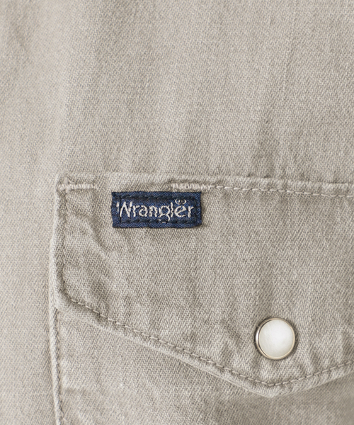 Wrangler（ラングラー）の「【WRANGLER】別注DENIMシャツ◆（シャツ/ブラウス・レディース・ネイビー/ライトグレー・LARGE/X-SMALL）」の22枚目の写真