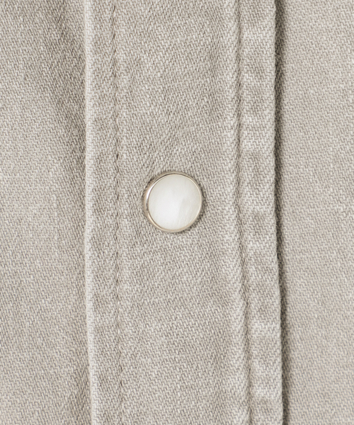 Wrangler（ラングラー）の「【WRANGLER】別注DENIMシャツ◆（シャツ/ブラウス・レディース・ネイビー/ライトグレー・LARGE/X-SMALL）」の20枚目の写真