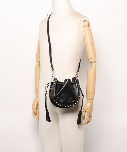 ASH（アッシュ）の「【NADINE】スタッズミニバッグ（ショルダーバッグ・レディース・ブラック・ONE SIZE）」の7枚目の写真