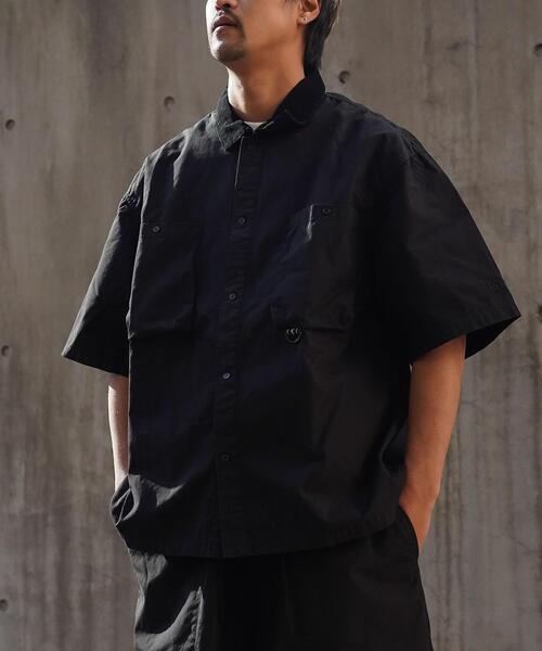 MANASTASH（マナスタッシュ）の「MANASTASH/マナスタッシュ　MS WORK SHIRT　MSワークシャツ（シャツ/ブラウス・メンズ・ブラック/グレー/カーキ・MEDIUM/LARGE/X-LARGE）」の4枚目の写真