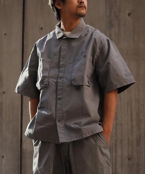 MANASTASH（マナスタッシュ）の「MANASTASH/マナスタッシュ　MS WORK SHIRT　MSワークシャツ（シャツ/ブラウス・メンズ・ブラック/グレー/カーキ・MEDIUM/LARGE/X-LARGE）」の5枚目の写真