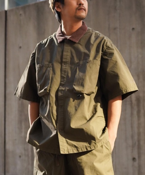 MANASTASH（マナスタッシュ）の「MANASTASH/マナスタッシュ　MS WORK SHIRT　MSワークシャツ（シャツ/ブラウス・メンズ・ブラック/グレー/カーキ・MEDIUM/LARGE/X-LARGE）」の6枚目の写真