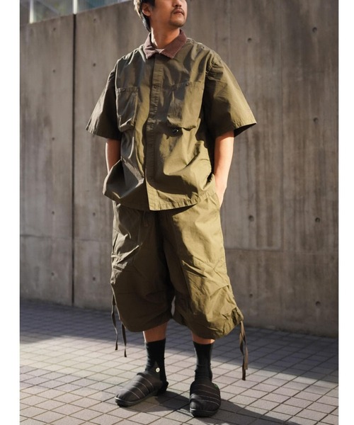 MANASTASH（マナスタッシュ）の「MANASTASH/マナスタッシュ　MS WORK SHIRT　MSワークシャツ（シャツ/ブラウス・メンズ・ブラック/グレー/カーキ・MEDIUM/LARGE/X-LARGE）」の7枚目の写真