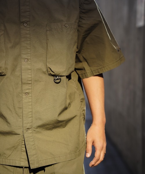 MANASTASH（マナスタッシュ）の「MANASTASH/マナスタッシュ　MS WORK SHIRT　MSワークシャツ（シャツ/ブラウス・メンズ・ブラック/グレー/カーキ・MEDIUM/LARGE/X-LARGE）」の8枚目の写真