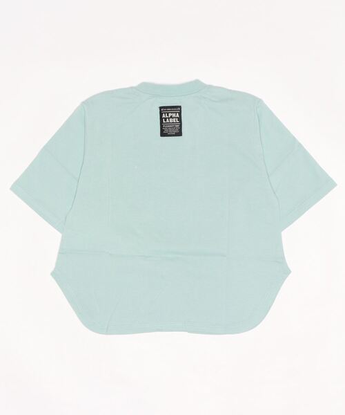 ALPHA LABEL(アルファーレーベル)の「BIG DROP COLLEGE LOGO T-SHIRT(Tシャツ/カットソー・キッズ・その他2/ホワイト/チャコールグレー/ピンク・110/130/150/100/120/140/90)」の10枚目の写真