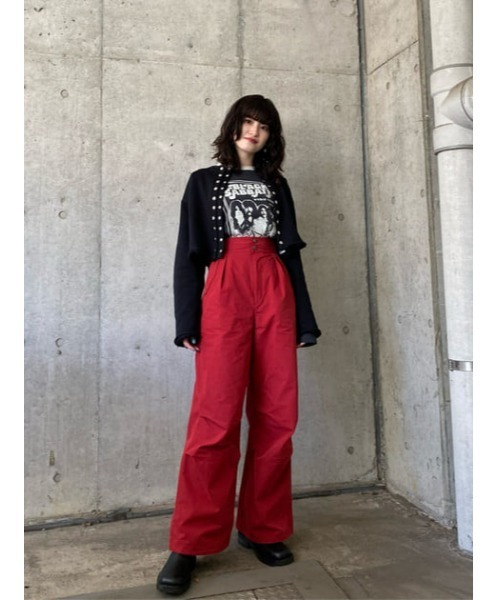 MOUSSY（マウジー）の「DRAWSTRING TUCK パンツ（カーゴパンツ