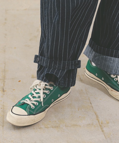 HOUSTON（ヒューストン）の「ヒューストン　PINSTRIPE DENIM DECK PANTS（サロペット/オーバーオール・メンズ・インディゴブルー/ダークインディゴブルー・M/XL/L）」の20枚目の写真