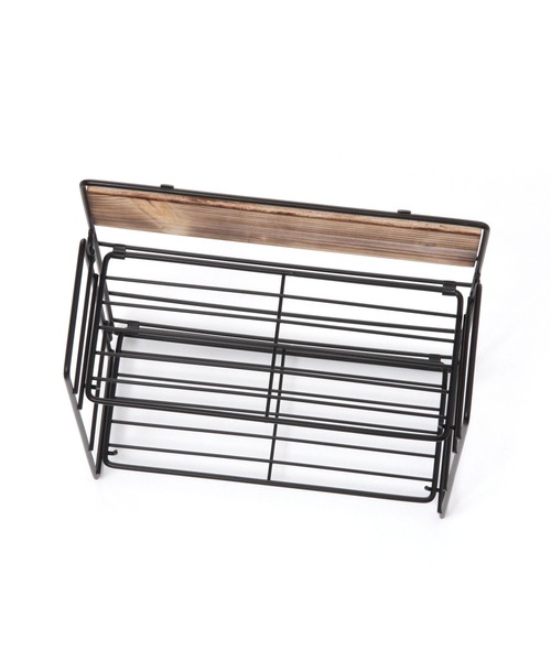 niko and...（ニコアンド）の「オリジナル折り畳みスパイスラック（キッチン収納・レディース・ホワイト/ブラック・0）」の5枚目の写真