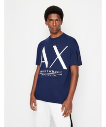 ARMANI EXCHANGE | 【A|X アルマーニ エクスチェンジ】ビッグAXロゴ　半袖クルーネックTシャツ/COMFORT(Tシャツ/カットソー)