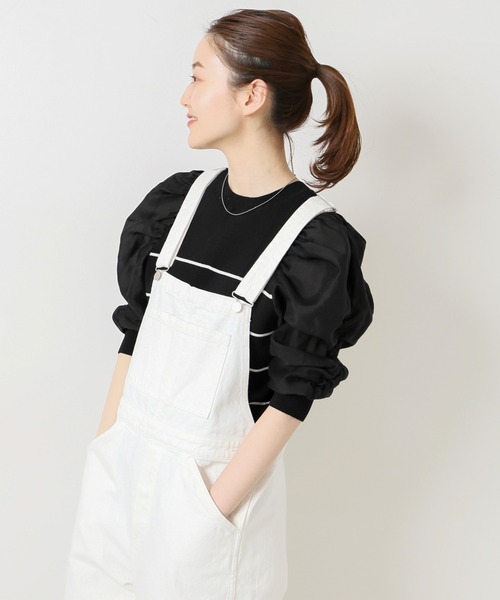 IENA（イエナ）の「ファブリックコンビリブプルオーバー（ニット/セーター・レディース・ブラック系その他/ブラック・FREE）」の13枚目の写真