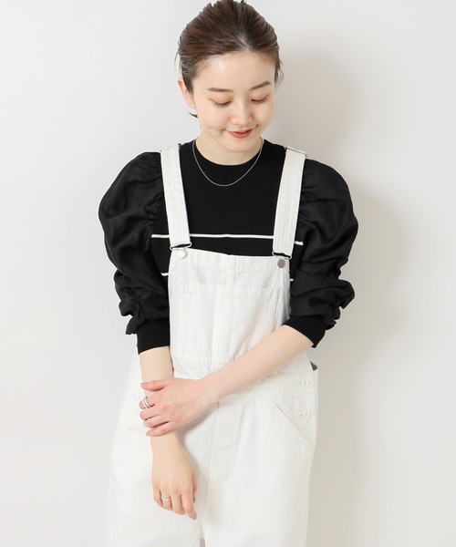 IENA（イエナ）の「ファブリックコンビリブプルオーバー（ニット/セーター・レディース・ブラック系その他/ブラック・FREE）」の14枚目の写真