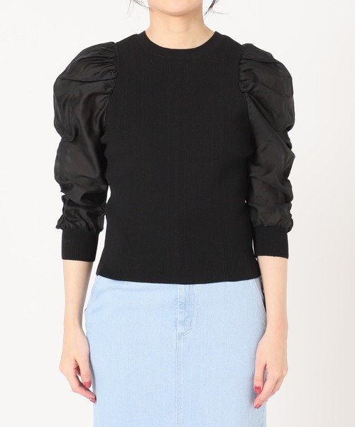 IENA（イエナ）の「ファブリックコンビリブプルオーバー（ニット/セーター・レディース・ブラック系その他/ブラック・FREE）」の18枚目の写真