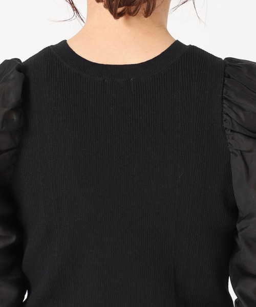 IENA（イエナ）の「ファブリックコンビリブプルオーバー（ニット/セーター・レディース・ブラック系その他/ブラック・FREE）」の21枚目の写真