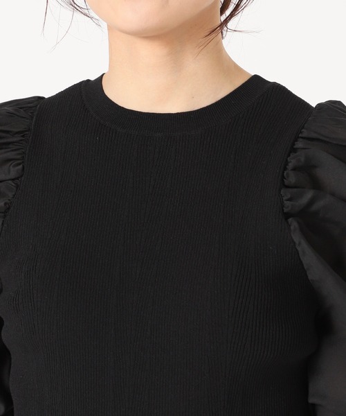 IENA（イエナ）の「ファブリックコンビリブプルオーバー（ニット/セーター・レディース・ブラック系その他/ブラック・FREE）」の22枚目の写真