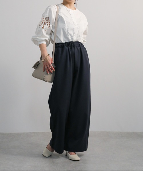 sakishimatokyo(サキシマトーキョー)の「ワイドロングパンツ(その他パンツ・レディース・ブラック/ベージュ/ブルー・FREE)」の7枚目の写真