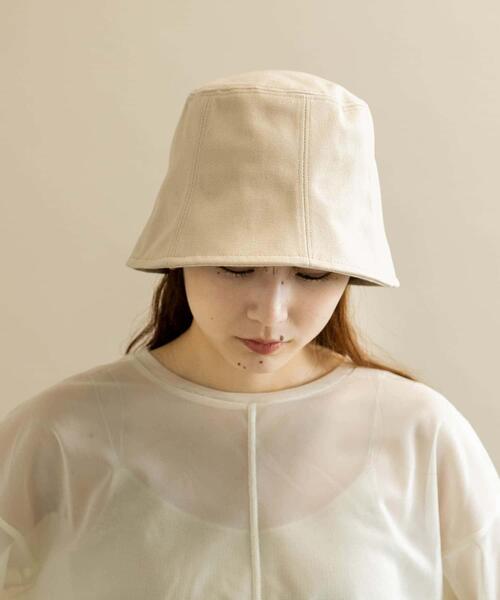SMELLY(スメリー)の「ツイルバケットハット(ハット・レディース・アイボリー/ブラック/オレンジ/モカ・-)」の1枚目の写真