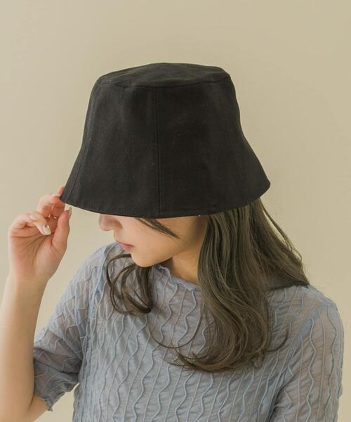 SMELLY(スメリー)の「ツイルバケットハット(ハット・レディース・アイボリー/ブラック/オレンジ/モカ・-)」の2枚目の写真