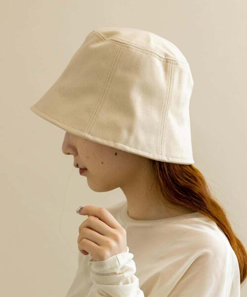 SMELLY(スメリー)の「ツイルバケットハット(ハット・レディース・アイボリー/ブラック/オレンジ/モカ・-)」の10枚目の写真