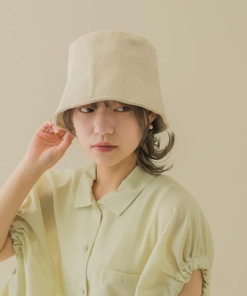 SMELLY(スメリー)の「ツイルバケットハット(ハット・レディース・アイボリー/ブラック/オレンジ/モカ・-)」の16枚目の写真