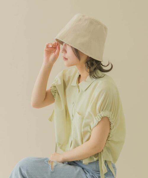 SMELLY(スメリー)の「ツイルバケットハット(ハット・レディース・アイボリー/ブラック/オレンジ/モカ・-)」の15枚目の写真