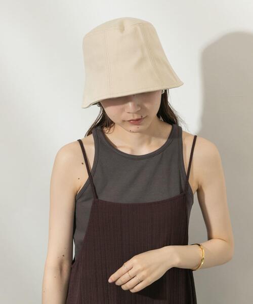 SMELLY(スメリー)の「ツイルバケットハット(ハット・レディース・アイボリー/ブラック/オレンジ/モカ・-)」の11枚目の写真