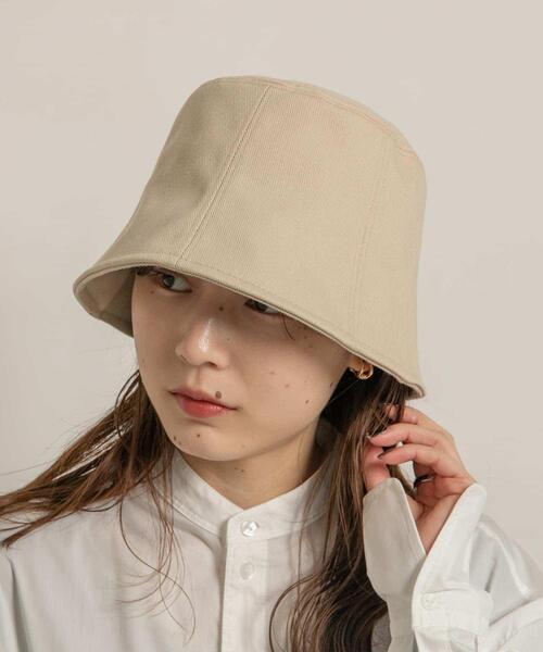 SMELLY(スメリー)の「ツイルバケットハット(ハット・レディース・アイボリー/ブラック/オレンジ/モカ・-)」の22枚目の写真