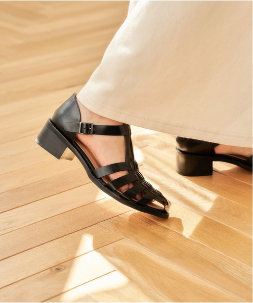 MOHI（モヒ）の「《追加2》【MOHI/モヒ】ヒールグルカサンダル（サンダル・レディース・ホワイト/ブラック・38/36/37）」の16枚目の写真