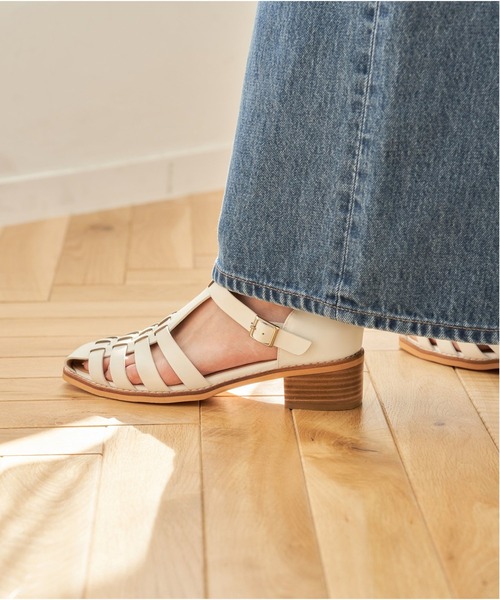 MOHI（モヒ）の「《追加2》【MOHI/モヒ】ヒールグルカサンダル（サンダル・レディース・ホワイト/ブラック・38/36/37）」の12枚目の写真