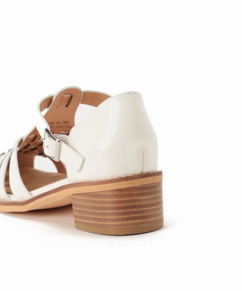 MOHI（モヒ）の「《追加2》【MOHI/モヒ】ヒールグルカサンダル（サンダル・レディース・ホワイト/ブラック・38/36/37）」の4枚目の写真