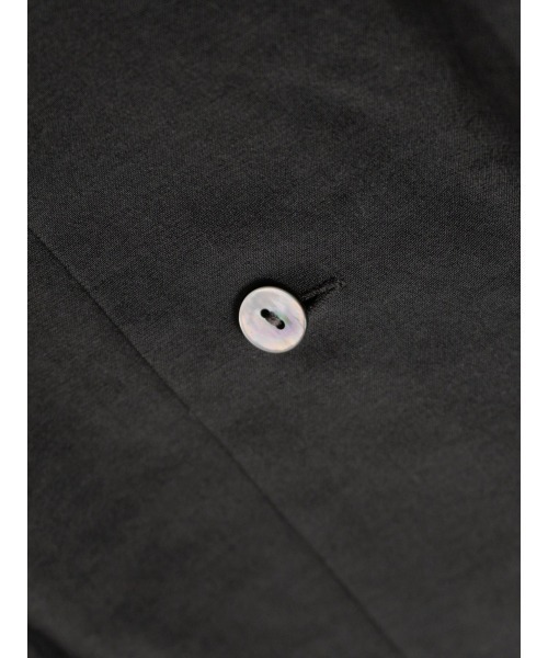 mizuiroind（ミズイロインド）の「mizuiro ind ワイドシャツライクコート（ステンカラーコート・レディース・チャコールグレー/ライトグレー/ブラック/ネイビー・FREE）」の10枚目の写真