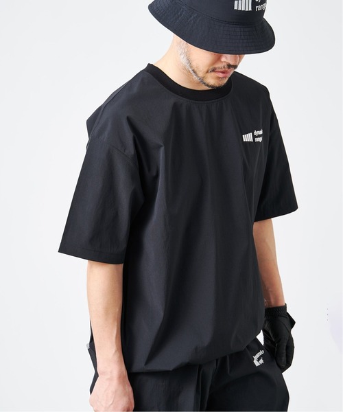 EDIFICE(エディフィス)の「《先行販売》【CLUBHAUS/Dynamic Range】別注ウォームアップTシャツ(Tシャツ/カットソー・メンズ・ホワイト/ブラック・MEDIUM/LARGE)」の7枚目の写真