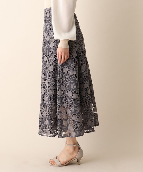 OPAQUE.CLIP（オペークドットクリップ）の「◆フラワーレースマーメイドスカート（スカート・レディース・マスタード/ライトベージュ/ガンメタ・38/36）」の7枚目の写真