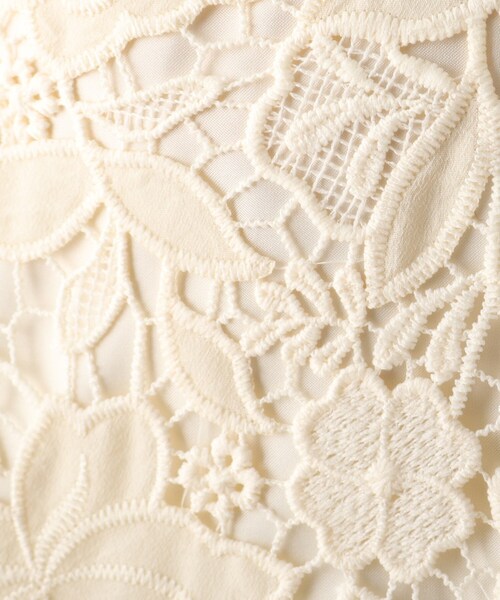 OPAQUE.CLIP（オペークドットクリップ）の「◆フラワーレースマーメイドスカート（スカート・レディース・マスタード/ライトベージュ/ガンメタ・38/36）」の13枚目の写真