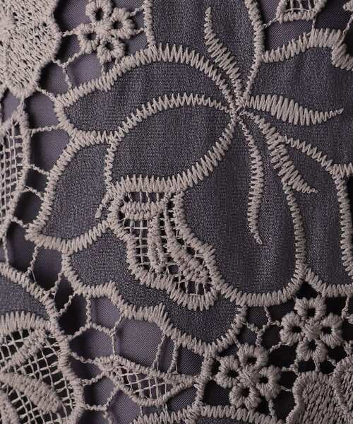 OPAQUE.CLIP（オペークドットクリップ）の「◆フラワーレースマーメイドスカート（スカート・レディース・マスタード/ライトベージュ/ガンメタ・38/36）」の8枚目の写真