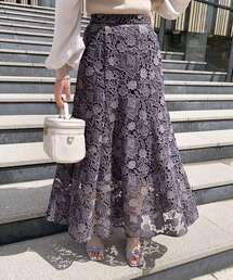 OPAQUE.CLIP | フラワーレースマーメイドスカート(スカート)
