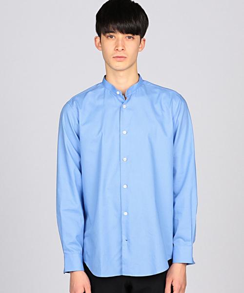 EN ROUTE（アンルート）の「ENR オックスバンドカラーシャツ●（シャツ/ブラウス・メンズ・ホワイト/ロイヤルブルー・1/2/3）」の2枚目の写真