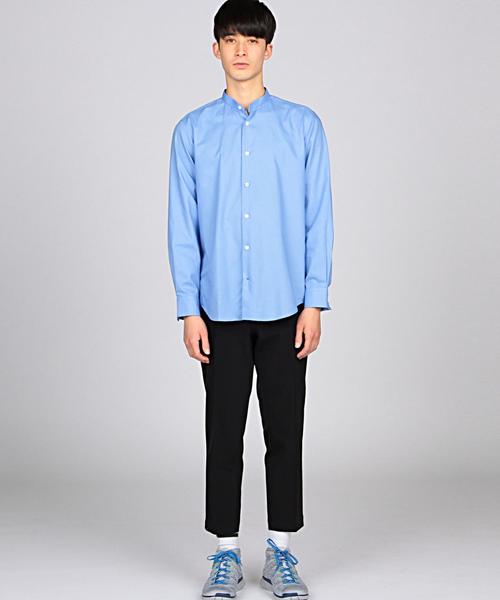 EN ROUTE（アンルート）の「ENR オックスバンドカラーシャツ●（シャツ/ブラウス・メンズ・ホワイト/ロイヤルブルー・1/2/3）」の3枚目の写真