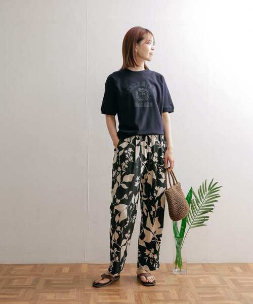 URBAN RESEARCH DOORS（アーバンリサーチドアーズ）の「カレッジプリント半袖スウェット（Tシャツ/カットソー・レディース・ネイビー/グリーン/モカ・MEDIUM）」の21枚目の写真