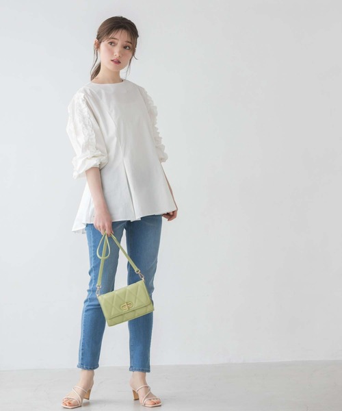 【MARITHE】クロップグースダウンキルティングパフ★ Cotton Lurex Tulip Print Quilting Vest | Pasand by ne