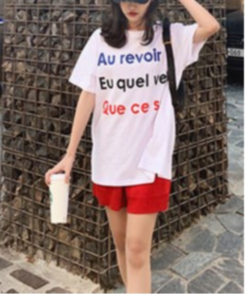 gossip!ロサンゼルス(ゴシップロサンゼルス)の「ニットショートパンツ(その他パンツ・レディース・ホワイト/レッド/ブラック・FREE)」の4枚目の写真