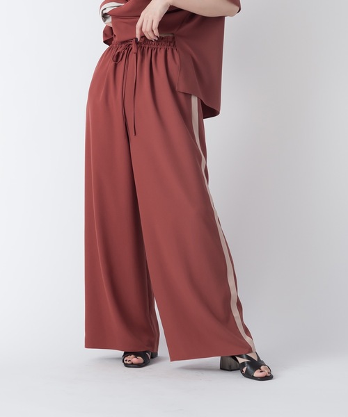 La パンツ SRIC / SRIC(ラスリック)のファッション SRIC その他パンツ 【セットアップ可】 サイドラインイージーワイド La パンツ SRIC / SRIC(ラスリック)のファッション SRIC その他パンツ 【セットアップ可】 サイドラインイージーワイド