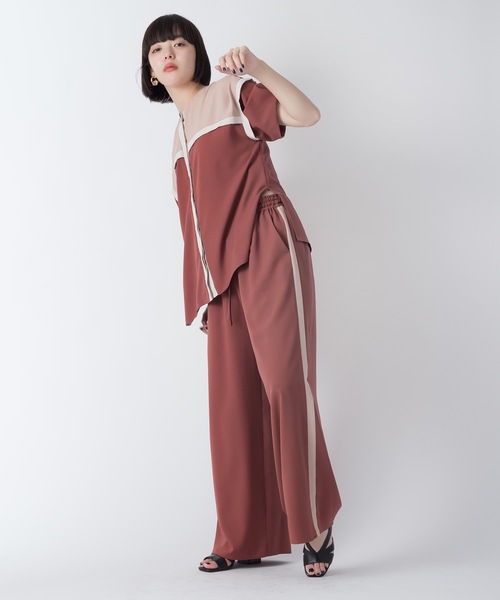 La SRIC（ラスリック）の「La SRIC / サイドラインイージーワイドPT【セットアップ可】（その他パンツ・レディース・ブラック/ブラウン/ブルー・38）」の22枚目の写真