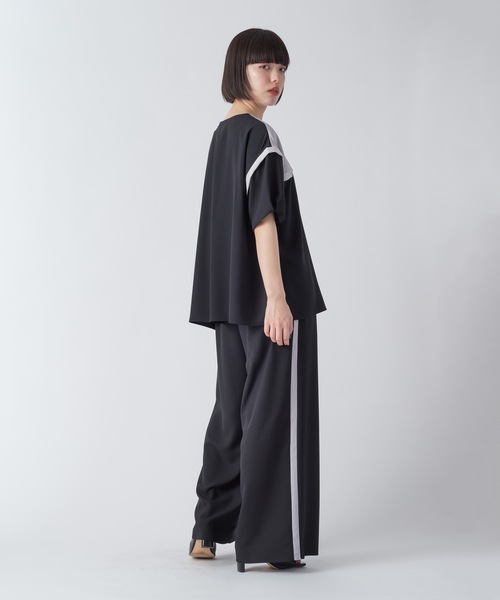 La SRIC（ラスリック）の「La SRIC / サイドラインイージーワイドPT【セットアップ可】（その他パンツ・レディース・ブラック/ブラウン/ブルー・38）」の19枚目の写真