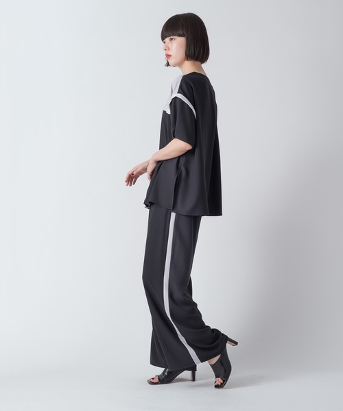 La SRIC（ラスリック）の「La SRIC / サイドラインイージーワイドPT【セットアップ可】（その他パンツ・レディース・ブラック/ブラウン/ブルー・38）」の16枚目の写真